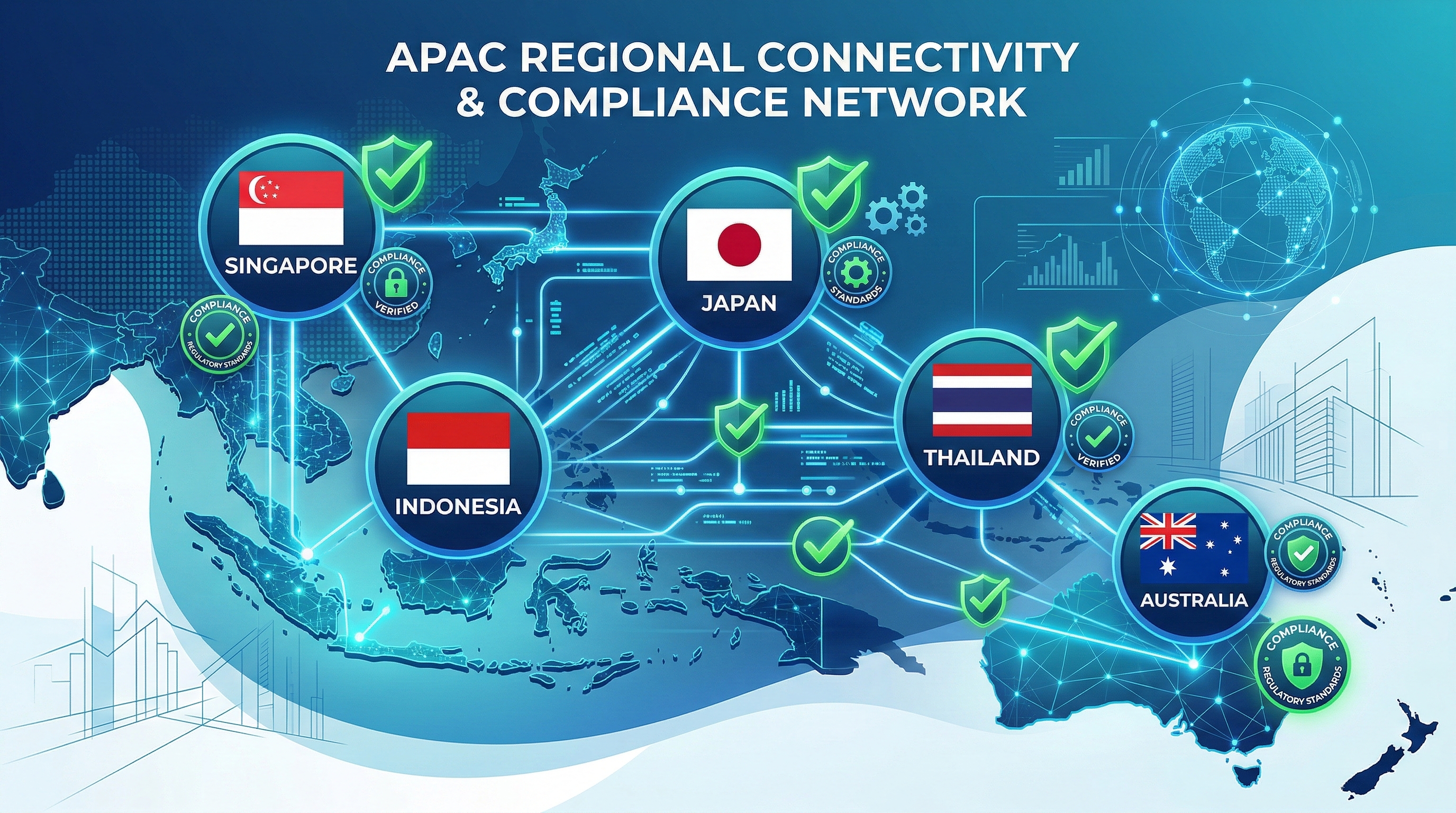 Interconnected APAC compliance frameworks